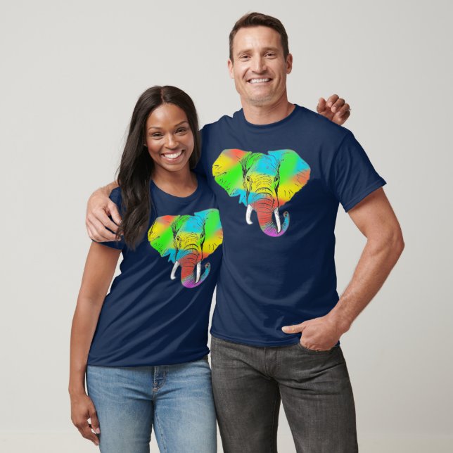 Colourful Pachyderm T-Shirt (Unisex)