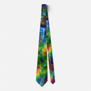 Colourful Paint abstract Tie