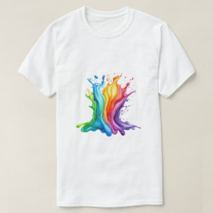 Colourful paint Concept Artistic Design T-Shirt