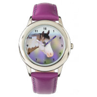 Colourful Paint Horse Kids Watch