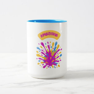 Colourful Paint Splash Awesome Mug