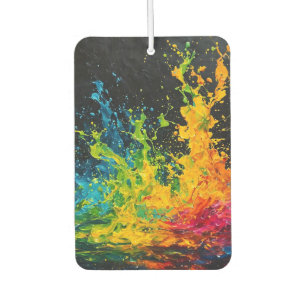 Colourful Paint Splash Car Air Freshener
