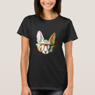 Colourful Paint Splash Sunglasses Sphynx Cat T-Shirt
