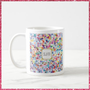 Colourful Paint Splat Dots Coffee Mug