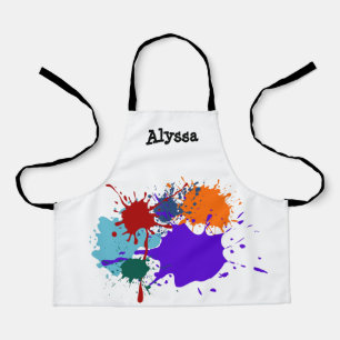 Colourful Paint Splats Apron