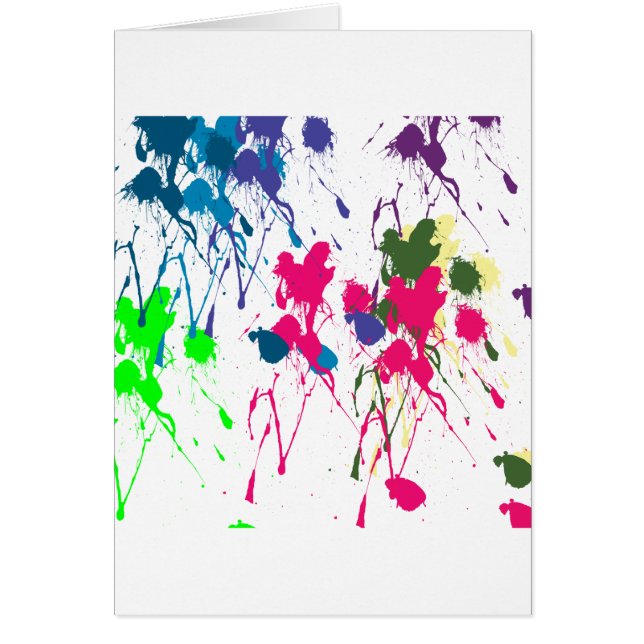 Colourful paint splatter (Front)