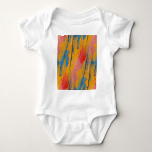 Colourful Paint Splatter Baby Bodysuit