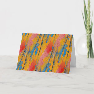 Colourful Paint Splatter Card