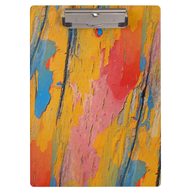 Colourful Paint Splatter Clipboard (Front)