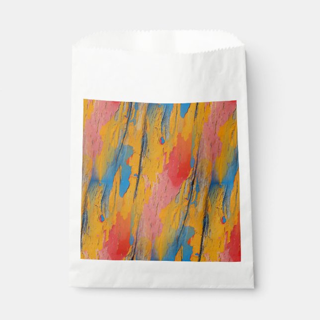 Colourful Paint Splatter Favour Bag (Front)