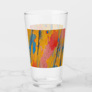 Colourful Paint Splatter Glass