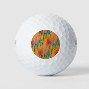 Colourful Paint Splatter Golf Balls