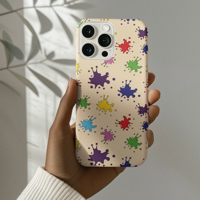 Colourful paint splatter ink splash Case-Mate iPhone case (Creator Uploaded)