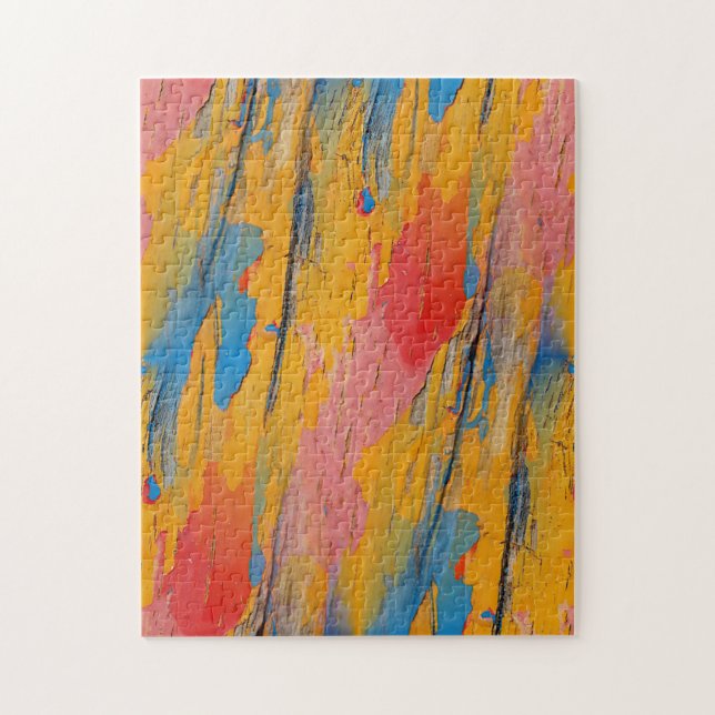 Colourful Paint Splatter Jigsaw Puzzle (Vertical)