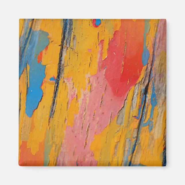 Colourful Paint Splatter Magnet (Front)