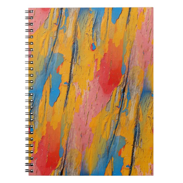 Colourful Paint Splatter Notebook (Front)
