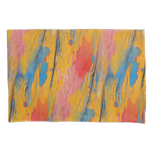 Colourful Paint Splatter Pillowcase