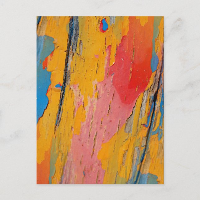 Colourful Paint Splatter Postcard (Front)