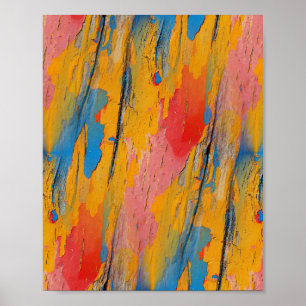 Colourful Paint Splatter Poster