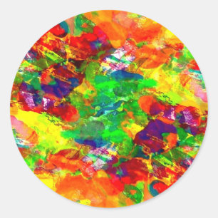 Colourful paint Sticker