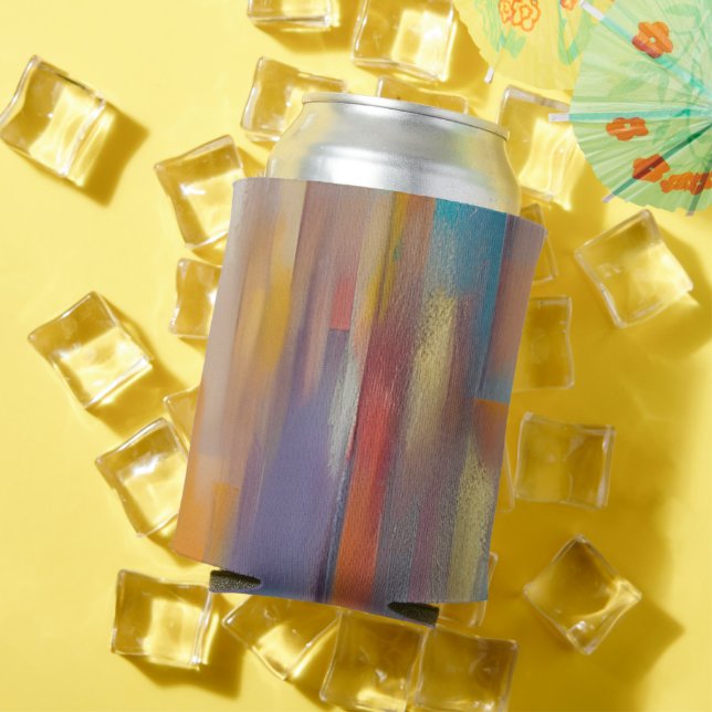 Colourful paint streaks  can cooler (In Situ Summer)