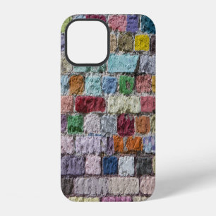 Colourful Painted Brick Wall Texture iPhone 12 Case