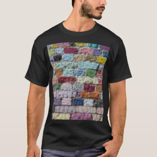 Colourful Painted Brick Wall Texture T-Shirt