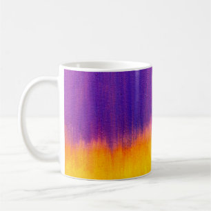 Colourful painted canvas as background. Art is cre Coffee Mug