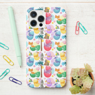 Colourful Painted Dinosaur Pattern iPhone 12 Pro Max Case