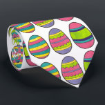 Colourful Painted Easter Egg Hunt Eggs Tie<br><div class="desc">Tie features rows of colourful painted eggs. Perfect for Easter!</div>