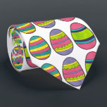 Colourful Painted Easter Egg Hunt Eggs Tie<br><div class="desc">Tie features rows of colourful painted eggs. Perfect for Easter!</div>