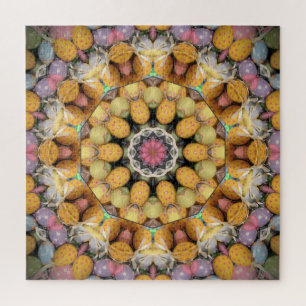 Colourful Painted Eggs Mandala Jigsaw Puzzle