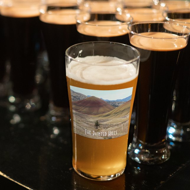Colourful Painted Hills Photo Glass (In Situ)