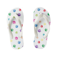 Colourful Painted Paw Prints