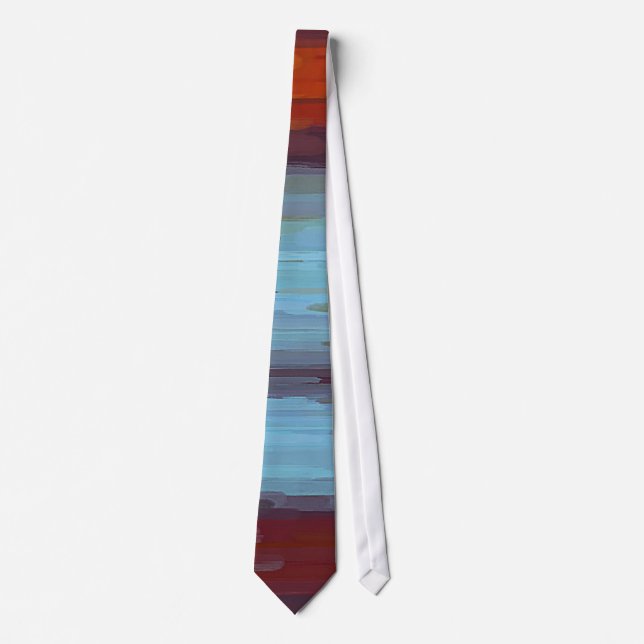 Colourful Painting Abstract Background #5 Tie (Front)