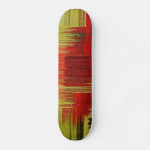 Colourful painting art Skateboard