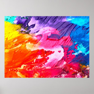 Colourful painting background poster