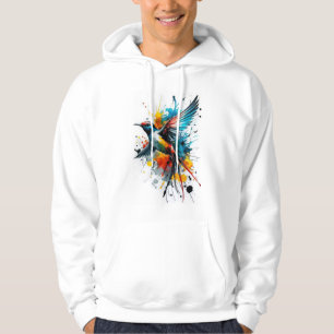 Colourful Painting Bird T-Shirt Hoodie