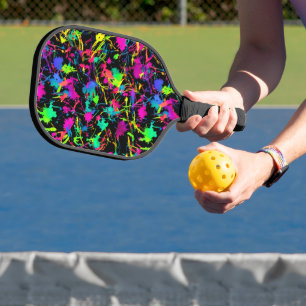 Colourful Painting Colours Colour Dots Abstract Ar Pickleball Paddle