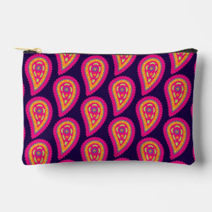 Colourful Paisley Accessory Pouch