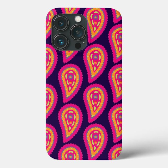 Colourful Paisley Case-Mate iPhone Case (Back)
