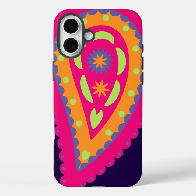 Colourful Paisley Case-Mate iPhone Case (Back)