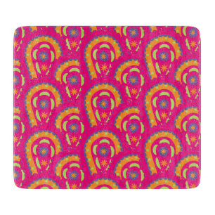Colourful Paisley Cutting Board