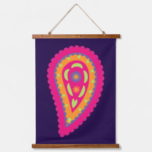 Colourful Paisley Hanging Tapestry