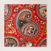 Colourful Paisley Indian Seamless Pattern