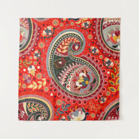 Colourful Paisley Indian Seamless Pattern