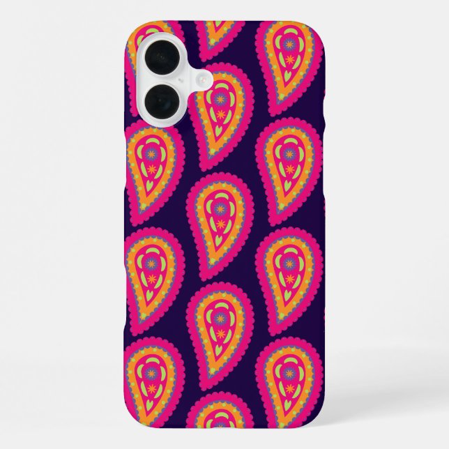 Colourful Paisley iPhone Case (Back)