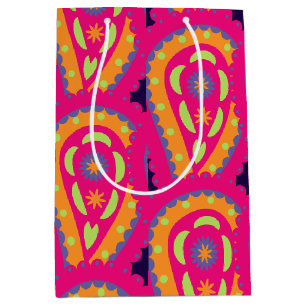 Colourful Paisley Medium Gift Bag