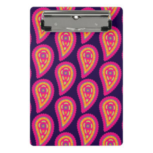 Colourful Paisley Mini Clipboard