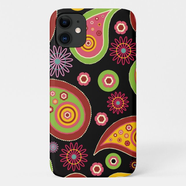 Colourful Paisley, Paisley Pattern, Persian Paisle Case-Mate iPhone Case (Back)